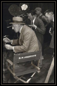 Photo of DW Griffith on set.