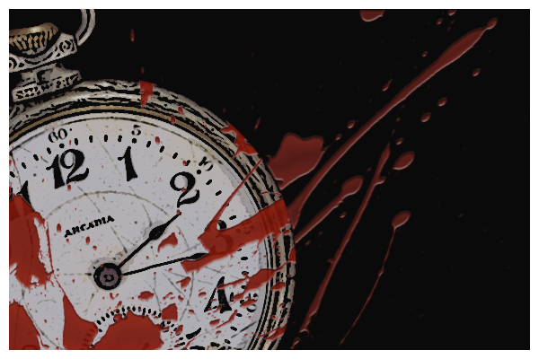 History & Terms A bloody pocketwatch.