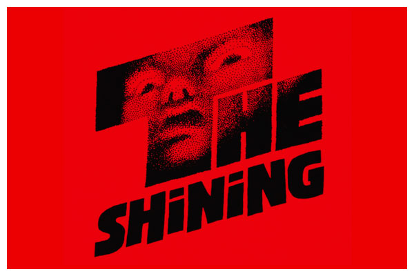 An inverted poster for The Shining